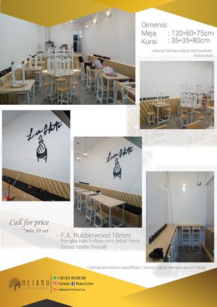 Bikin Meja Cafe Custom Pekabaru